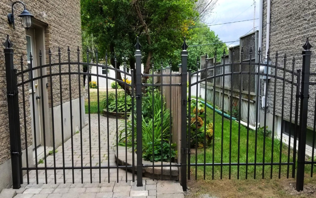 Ornamental steel fence