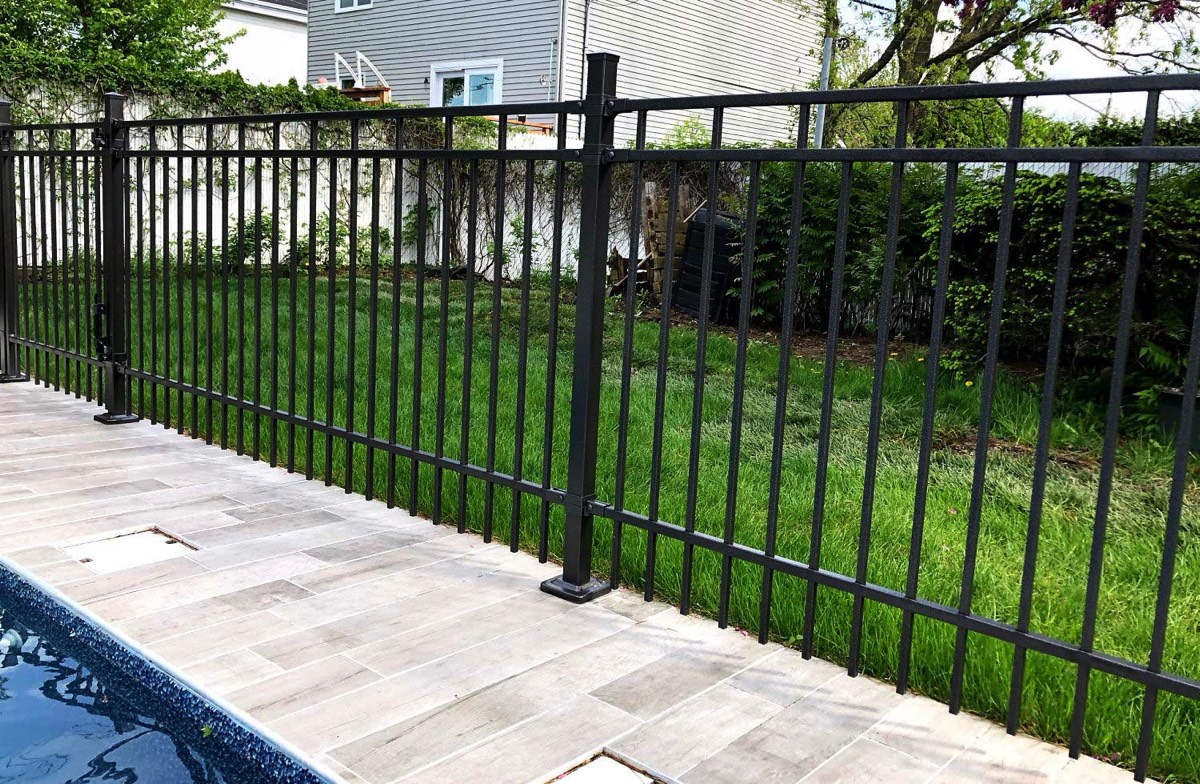 Ornamental steel fence