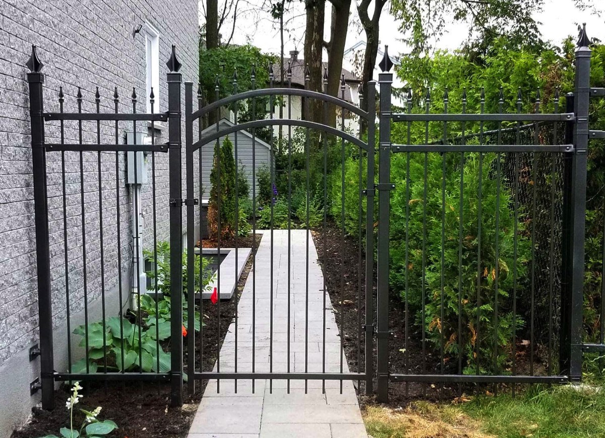 Ornamental steel fence